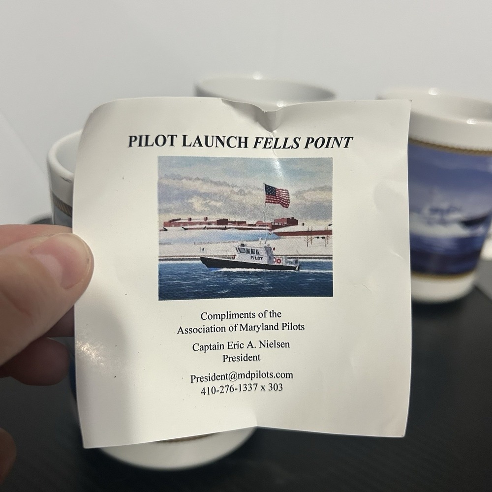 ASSOCIATION OF MARYLAND PILOTS Coffee Mugs, Set Of 3 (2011,2021,2024) - Picture 3 of 8